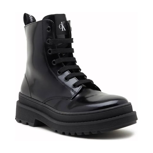 Calvin Klein Jeans Botki LACE-UP | z dodatkiem skóry 33 promocja Gomez Fashion Store