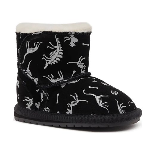 EMU Australia Skórzane śniegowce Toddle Reflective Dino | z dodatkiem wełny ze sklepu Gomez Fashion Store w kategorii Buty zimowe dziecięce - zdjęcie 184306145