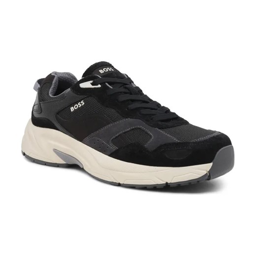 BOSS BLACK Sneakersy Levitt_Runn_hsdny | z dodatkiem skóry ze sklepu Gomez Fashion Store w kategorii Buty sportowe męskie - zdjęcie 184306258