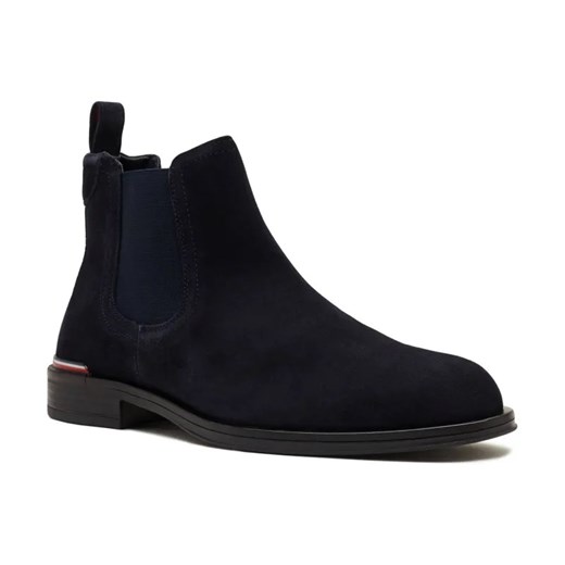 Tommy Hilfiger Skórzane sztyblety Chelsea Tommy Hilfiger 44 promocyjna cena Gomez Fashion Store