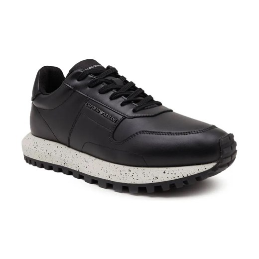 Emporio Armani Skórzane sneakersy ze sklepu Gomez Fashion Store w kategorii Buty sportowe męskie - zdjęcie 184306426