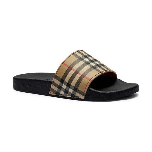 Klapki męskie Burberry bez zapięcia z tworzywa sztucznego na lato 