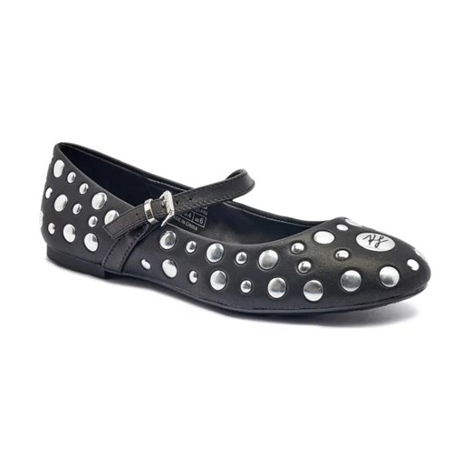 Karl Lagerfeld Baleriny KARO | z dodatkiem skóry ze sklepu Gomez Fashion Store w kategorii Balerinki - zdjęcie 184306599