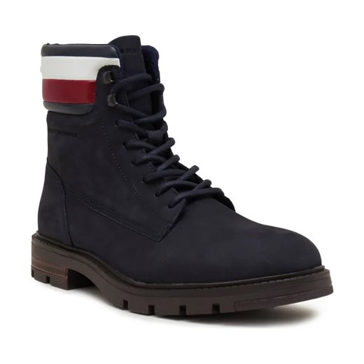 Tommy Hilfiger Skórzane trapery CORPORATE HILFIGER NUBUCK ze sklepu Gomez Fashion Store w kategorii Buty zimowe męskie - zdjęcie 184306606