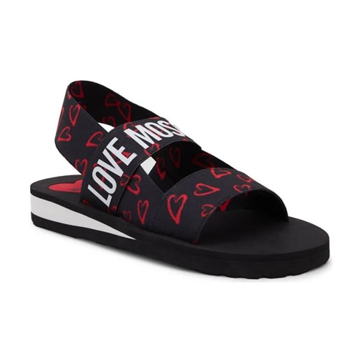 Love Moschino Sandały EVA30 ELASTICO ze sklepu Gomez Fashion Store w kategorii Sandały damskie - zdjęcie 184306658