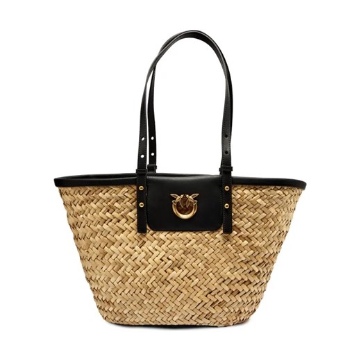 Pinko Torba plażowa LOVE SUMMER | z dodatkiem skóry ze sklepu Gomez Fashion Store w kategorii Torby letnie - zdjęcie 184306845