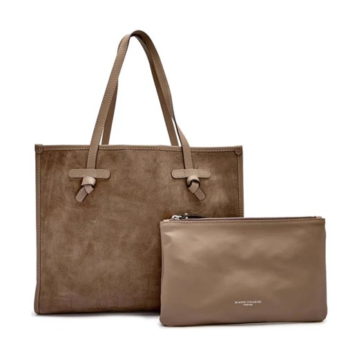 GIANNI CHIARINI Skórzana shopperka + saszetka MARCELLA ze sklepu Gomez Fashion Store w kategorii Torby Shopper bag - zdjęcie 184306898