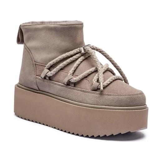 INUIKII Skórzane śniegowce ze sklepu Gomez Fashion Store w kategorii Śniegowce damskie - zdjęcie 184306956