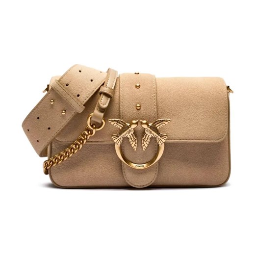 Pinko Skórzana torebka na ramię LOVE ONE MINI SLOUCHY ze sklepu Gomez Fashion Store w kategorii Listonoszki - zdjęcie 184307027