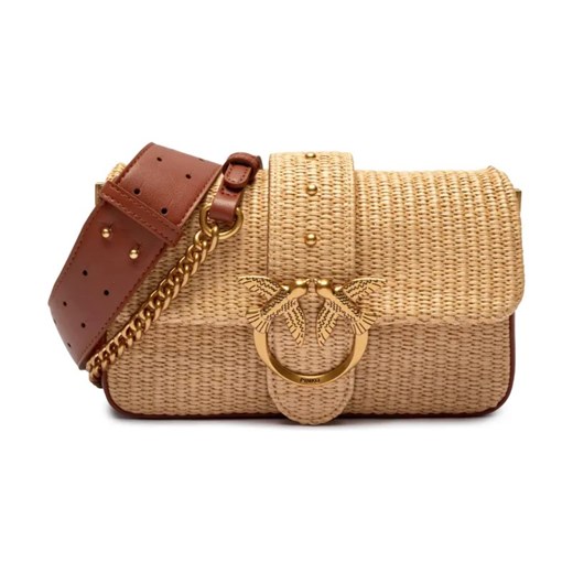 Pinko Torebka na ramię LOVE ONE MINI SLOUCHY | z dodatkiem skóry ze sklepu Gomez Fashion Store w kategorii Listonoszki - zdjęcie 184307095