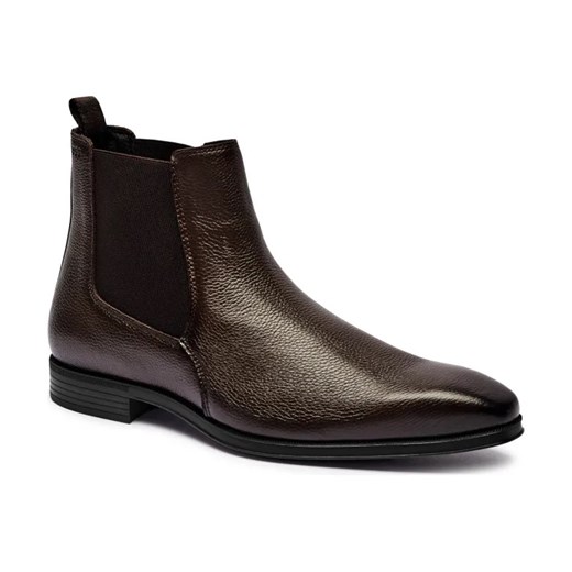 BOSS BLACK Skórzane sztyblety Theon ze sklepu Gomez Fashion Store w kategorii Buty zimowe męskie - zdjęcie 184307097