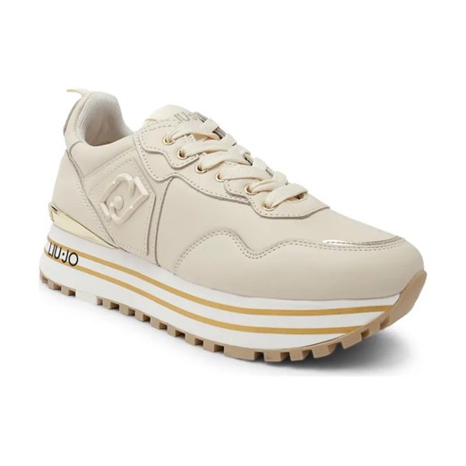 Liu Jo Skórzane sneakersy MAXI WONDER 01 ze sklepu Gomez Fashion Store w kategorii Buty sportowe damskie - zdjęcie 184307187