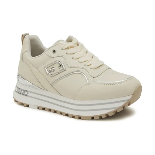 Liu Jo Skórzane sneakersy MAXI WONDER 73 ze sklepu Gomez Fashion Store w kategorii Buty sportowe damskie - zdjęcie 184307208