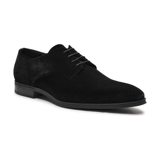 BOSS BLACK Derby Theon | z dodatkiem skóry ze sklepu Gomez Fashion Store w kategorii Buty eleganckie męskie - zdjęcie 184307336