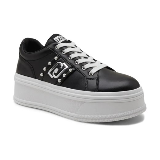 Liu Jo Skórzane sneakersy SELMA 04 ze sklepu Gomez Fashion Store w kategorii Buty sportowe damskie - zdjęcie 184307378