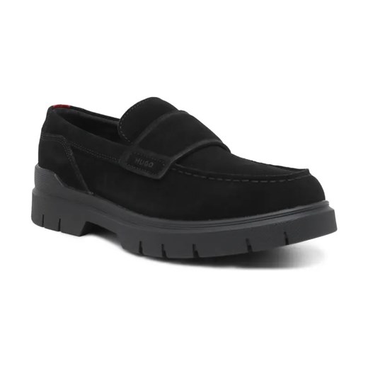 HUGO Skórzane mokasyny Ryan_mocc_sd ze sklepu Gomez Fashion Store w kategorii Mokasyny męskie - zdjęcie 184307428
