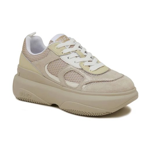 Liu Jo Sneakersy JUNE 14 | z dodatkiem skóry ze sklepu Gomez Fashion Store w kategorii Buty sportowe damskie - zdjęcie 184307636