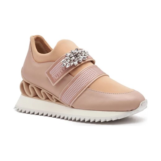 Le Silla Skórzane sneakersy RUNNING REIKO GLOVE SKIN ze sklepu Gomez Fashion Store w kategorii Buty sportowe damskie - zdjęcie 184307637