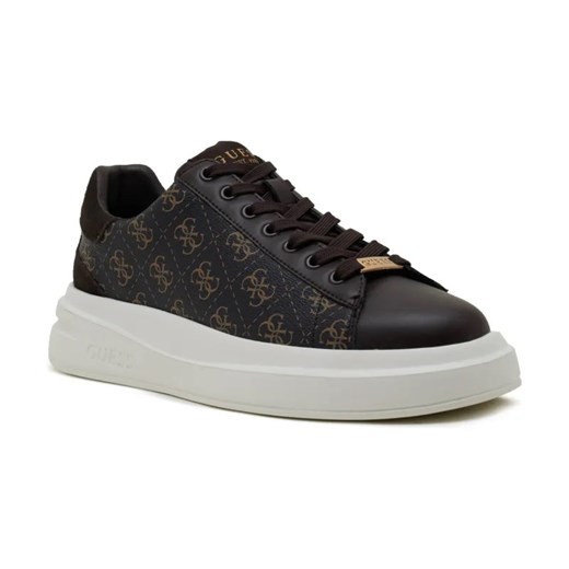 Guess Sneakersy ELBA | z dodatkiem skóry ze sklepu Gomez Fashion Store w kategorii Buty sportowe męskie - zdjęcie 184307646