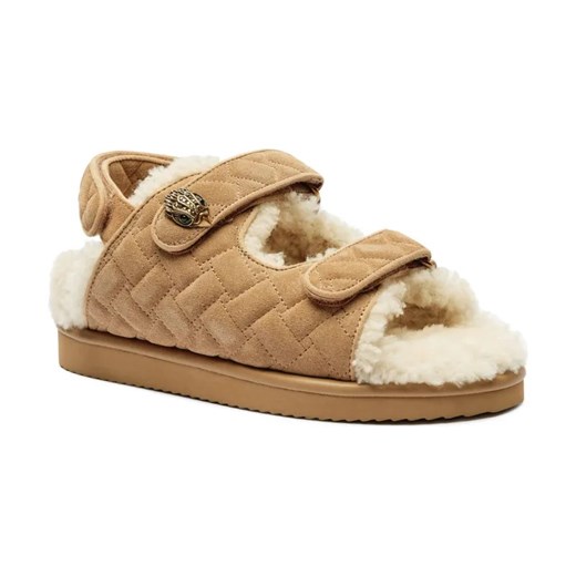 Kurt Geiger Skórzane sandały ORSON TEDDY | shearling ze sklepu Gomez Fashion Store w kategorii Sandały damskie - zdjęcie 184307668