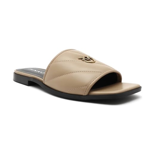 Pinko Skórzane klapki MOLLY ze sklepu Gomez Fashion Store w kategorii Klapki damskie - zdjęcie 184307755