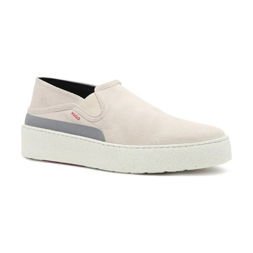 HUGO Skórzane slip on Evan Slon sdhc ze sklepu Gomez Fashion Store w kategorii Trampki męskie - zdjęcie 184307829