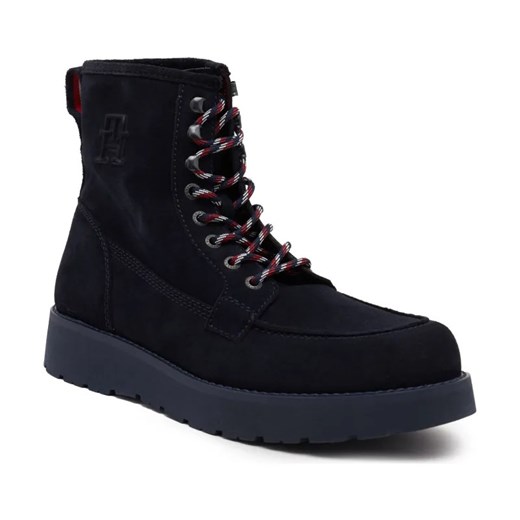 Tommy Hilfiger Skórzane buty TH AMERICAN BOOT ze sklepu Gomez Fashion Store w kategorii Buty zimowe męskie - zdjęcie 184307965