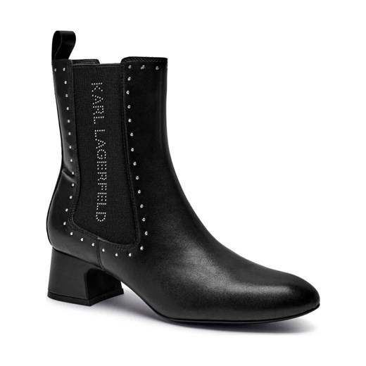 Karl Lagerfeld Skórzane sztyblety na słupku BONNIE ze sklepu Gomez Fashion Store w kategorii Botki - zdjęcie 184308238