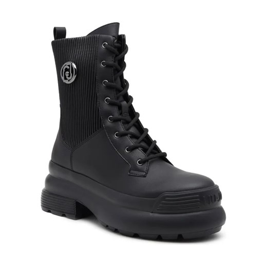 Liu Jo Botki AMY 18 | z dodatkiem skóry ze sklepu Gomez Fashion Store w kategorii Workery damskie - zdjęcie 184308335
