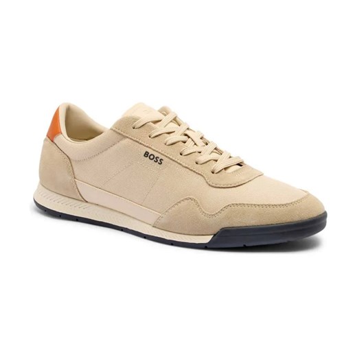 BOSS BLACK Sneakersy Titanium SL_sdtxny | z dodatkiem skóry ze sklepu Gomez Fashion Store w kategorii Buty sportowe męskie - zdjęcie 184308387
