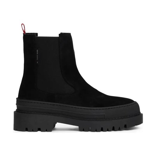 Tommy Jeans Skórzane sztyblety Foxing Chelsea ze sklepu Gomez Fashion Store w kategorii Botki - zdjęcie 184308446