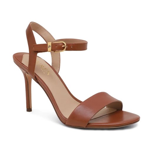 LAUREN RALPH LAUREN Skórzane sandały na szpilce Gwen ze sklepu Gomez Fashion Store w kategorii Sandały damskie - zdjęcie 184308465