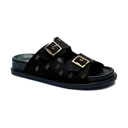 Elisabetta Franchi Klapki | z dodatkiem skóry ze sklepu Gomez Fashion Store w kategorii Klapki dziecięce - zdjęcie 184308525