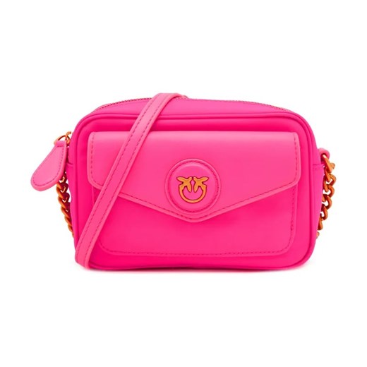 Pinko Skórzana listonoszka GATE CAMERA CASE RECYCLED NYLO Pinko One Size wyprzedaż Gomez Fashion Store