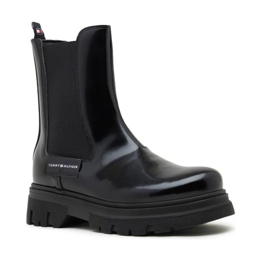 Tommy Hilfiger Sztyblety | z dodatkiem skóry ze sklepu Gomez Fashion Store w kategorii Buty zimowe dziecięce - zdjęcie 184308846