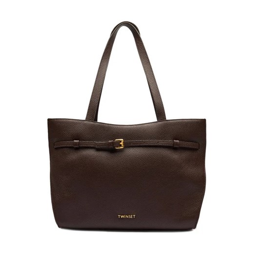 TWINSET Skórzana shopperka ze sklepu Gomez Fashion Store w kategorii Torby Shopper bag - zdjęcie 184309236