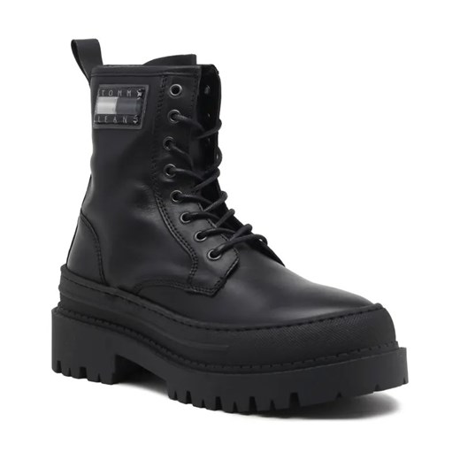 Tommy Jeans Skórzane botki TJW FOXING LACE UP L ze sklepu Gomez Fashion Store w kategorii Workery damskie - zdjęcie 184309246