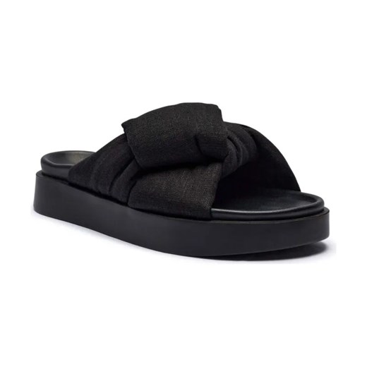 INUIKII Klapki OVERSIZED | z dodatkiem skóry ze sklepu Gomez Fashion Store w kategorii Klapki damskie - zdjęcie 184309315