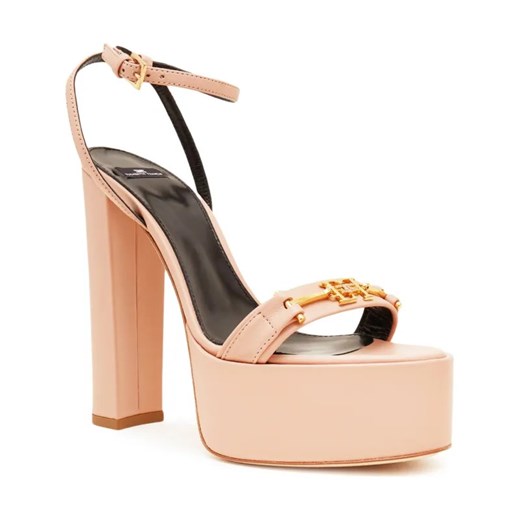 Elisabetta Franchi Skórzane sandały na słupku ze sklepu Gomez Fashion Store w kategorii Sandały damskie - zdjęcie 184309317