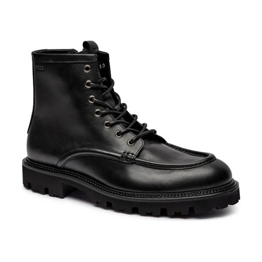 BOSS BLACK Skórzane trapery Julyo ze sklepu Gomez Fashion Store w kategorii Buty zimowe męskie - zdjęcie 184309409