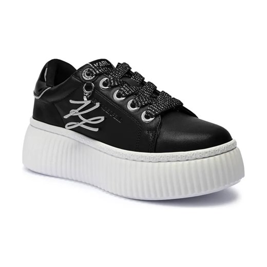 Karl Lagerfeld Skórzane sneakersy KREEPER LO ze sklepu Gomez Fashion Store w kategorii Buty sportowe damskie - zdjęcie 184309468