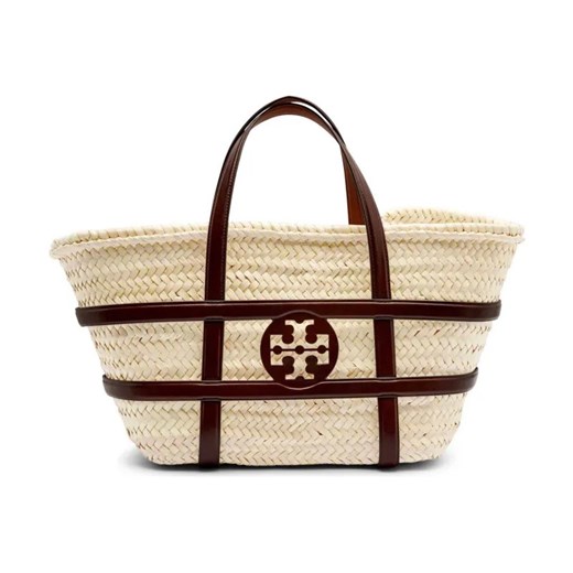 TORY BURCH Shopperka Ella | z dodatkiem skóry ze sklepu Gomez Fashion Store w kategorii Torby Shopper bag - zdjęcie 184309486