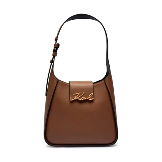 Karl Lagerfeld Skórzane hobo K/SIGNATURE ze sklepu Gomez Fashion Store w kategorii Torebki hobo - zdjęcie 184309519
