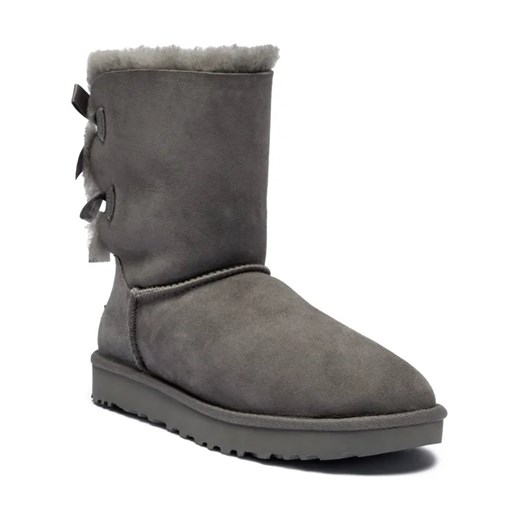UGG Skórzane śniegowce Bow II | z dodatkiem wełny ze sklepu Gomez Fashion Store w kategorii Śniegowce damskie - zdjęcie 184309526
