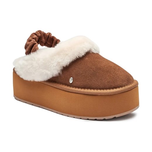 EMU Australia Skórzane mule Hartz | z dodatkiem wełny ze sklepu Gomez Fashion Store w kategorii Kapcie damskie - zdjęcie 184309556