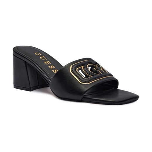 Guess Skórzane klapki na słupku GANIKA ze sklepu Gomez Fashion Store w kategorii Klapki damskie - zdjęcie 184309579