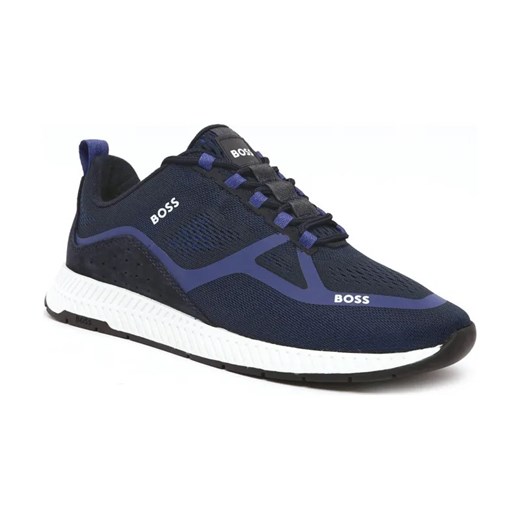 BOSS BLACK Sneakersy Titanium | z dodatkiem skóry ze sklepu Gomez Fashion Store w kategorii Buty sportowe męskie - zdjęcie 184309747