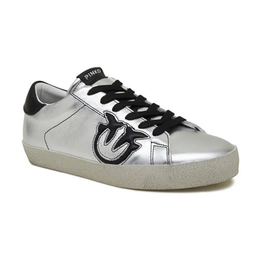 Pinko Skórzane trampki SEATTLE SNEAKER PELLE LAMINATA ze sklepu Gomez Fashion Store w kategorii Trampki damskie - zdjęcie 184309777