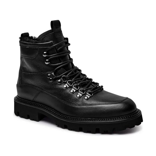 BOSS BLACK Skórzane trapery Julyo_Halb ze sklepu Gomez Fashion Store w kategorii Buty trekkingowe męskie - zdjęcie 184309897