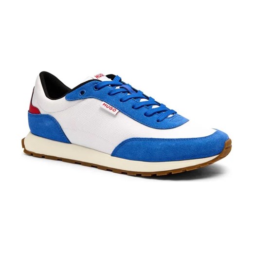HUGO Sneakersy Icelin_Runn_rnsd | z dodatkiem skóry ze sklepu Gomez Fashion Store w kategorii Buty sportowe męskie - zdjęcie 184310015